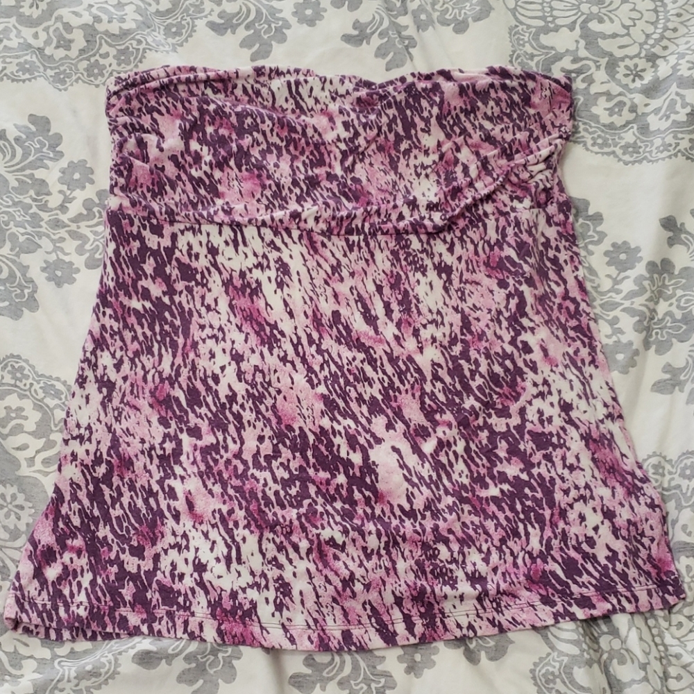 Paint splatter tube top
